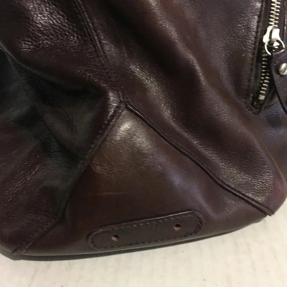 Cole Haan Black distressed leather hobo bag - Picture 5 of 8